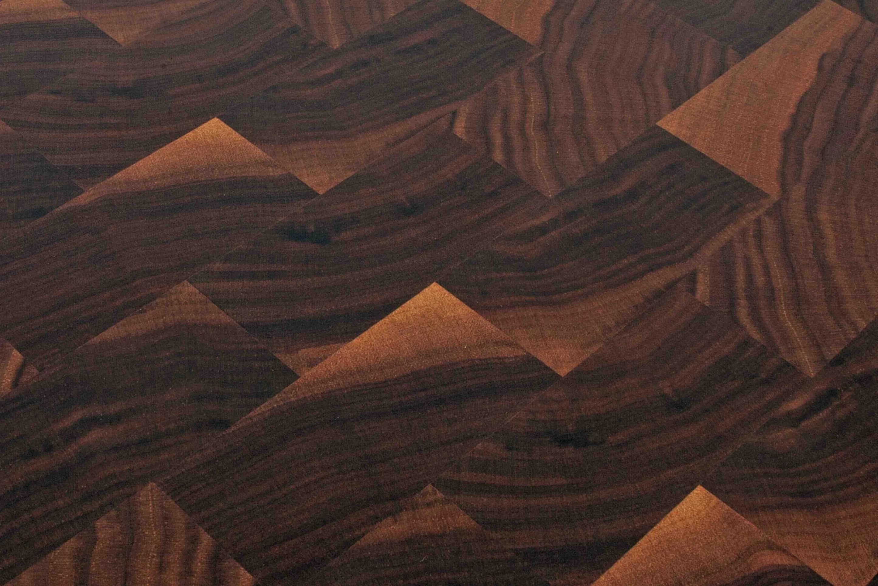 Flattened, sanded, oiled