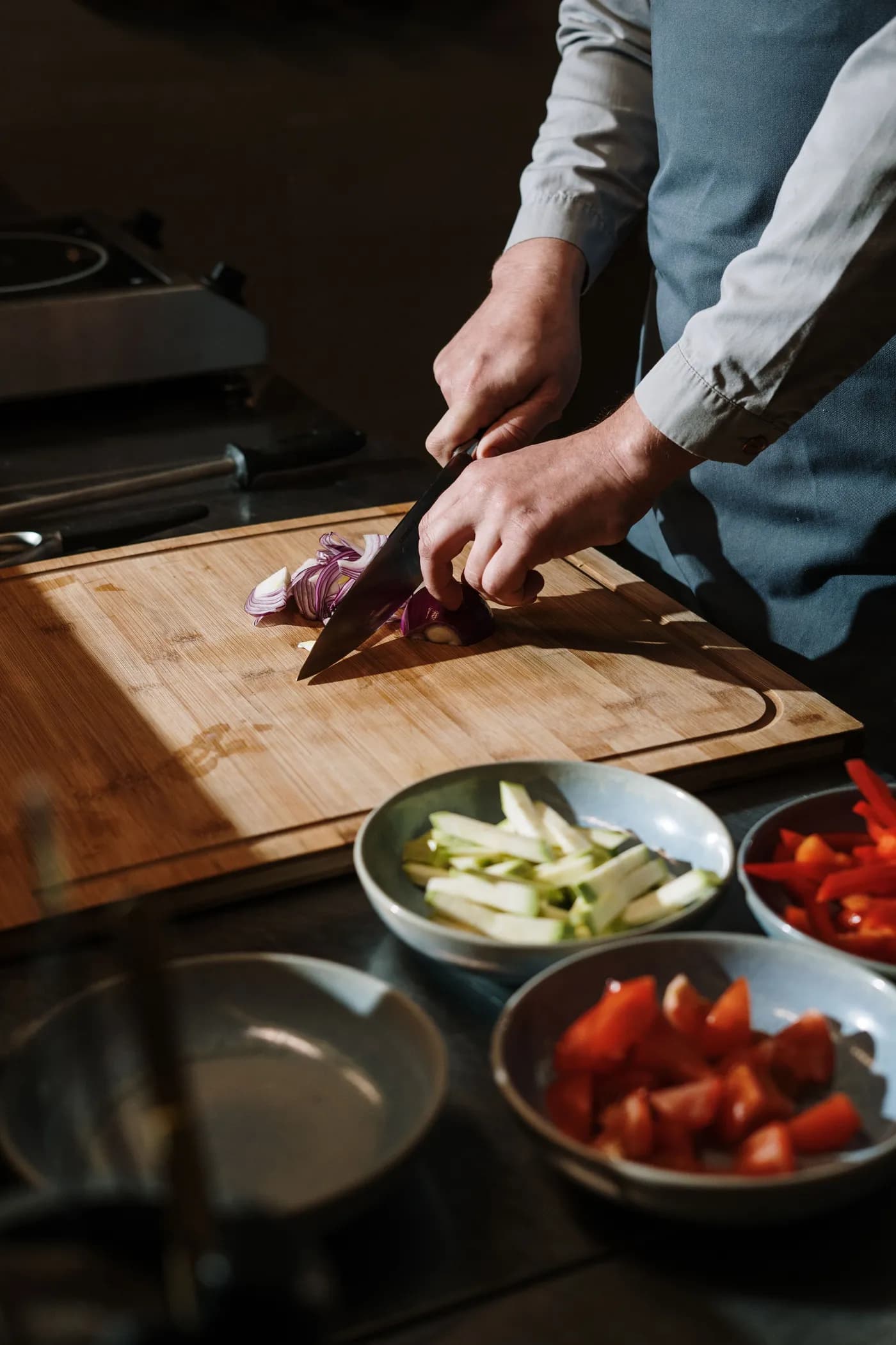 End-grain chopping board handcrafted from rescued Singapore wood