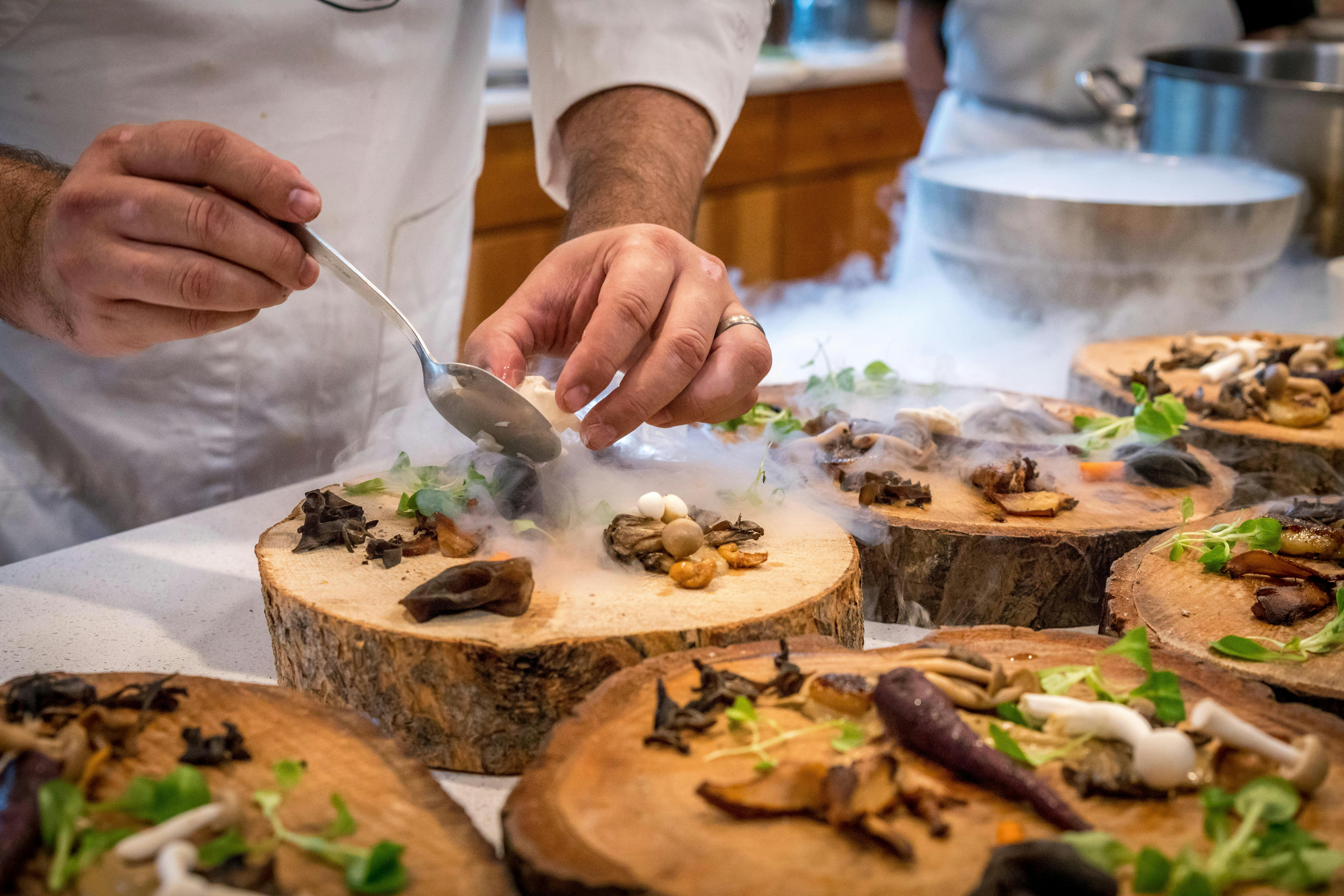 Preparing a home feast