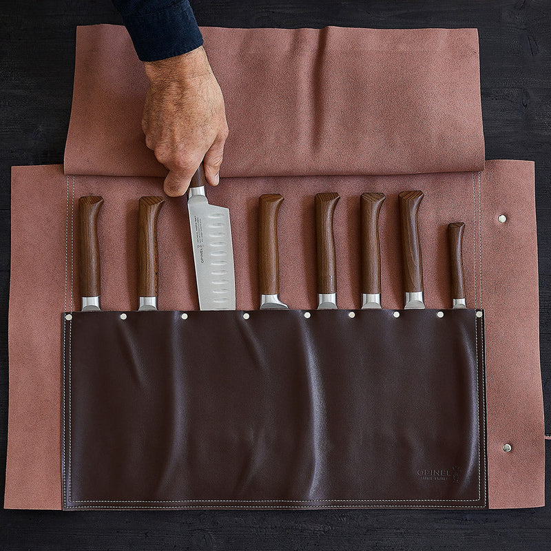 Opinel 8 Slot Chef Knife Roll Bag